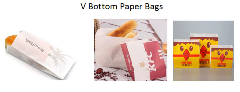 high speed v bottom paper bag with film making machine inline